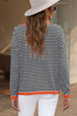 'Jolene' Striped Drop Shoulder T-Shirt - Celes Fashion